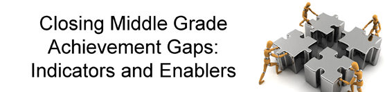 Closing Middle Grade Achievement Gaps: Indicators and Enablers: Findings from a Decade of Work